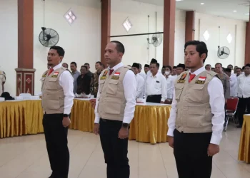 Anggota Tim Saber Judi yang baru dilantik.