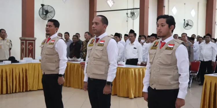 Anggota Tim Saber Judi yang baru dilantik.