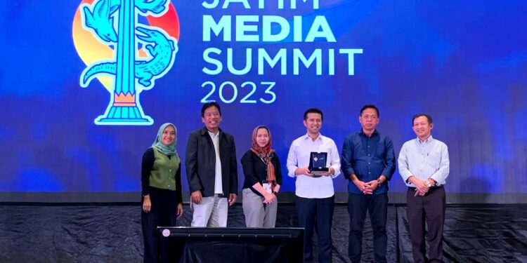 Wagub Emil Dardak tutup gelaran event Jatim Media Summit di Surabaya (25/5/2023).