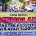 doa bersama warga Tlogomas menolak prostitusi di penginapan