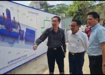 Wali Kota Malang, Sutiaji, saat mengunjungi perusahaan pusat pengolahan sampah di Kota Nanning, Guangxi, Selasa (13/6/2023).