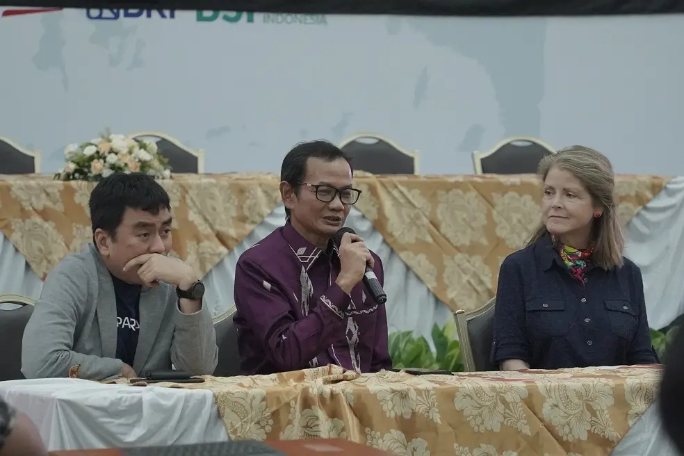 Prof. Ir. Nizam, Direktur Jenderal Pendidikan Tinggi, Riset dan Teknologi Kemendikbud Ristek, saat memaparkan materinya.