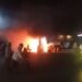 Kebakaran yang terjadi di SPBU Tlogomas, Kota Malang saat pengendara motor mengisi BBM.
