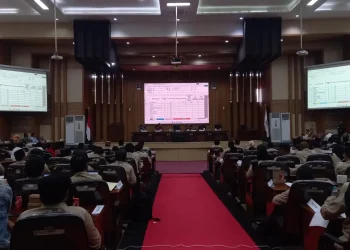 Rapat pleno penetapan DPT Pemilu 2024.