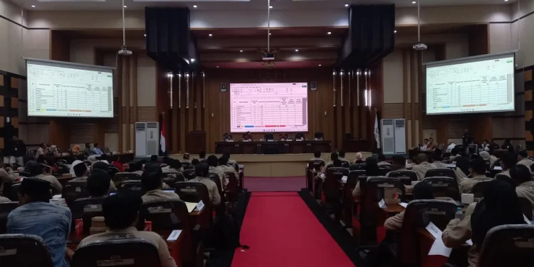 Rapat pleno penetapan DPT Pemilu 2024.