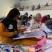 Peserta mengikuti salah satu cabang seni kaligrafi MTQ di Unisma.