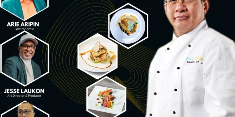 Poster Social Dinner with Gastronomie.