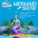 Poster acara Mermaid Show di Hawai Waterpark.