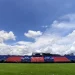 Kondisi Stadion Kanjuruhan setelah peristiwa penembakan gas air mata, sebelum direvovasi