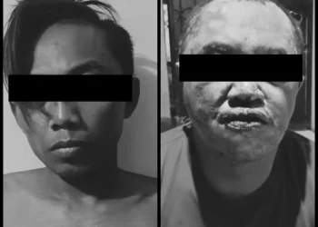 Kedua tersangka yang berhasil diamankan polisi.