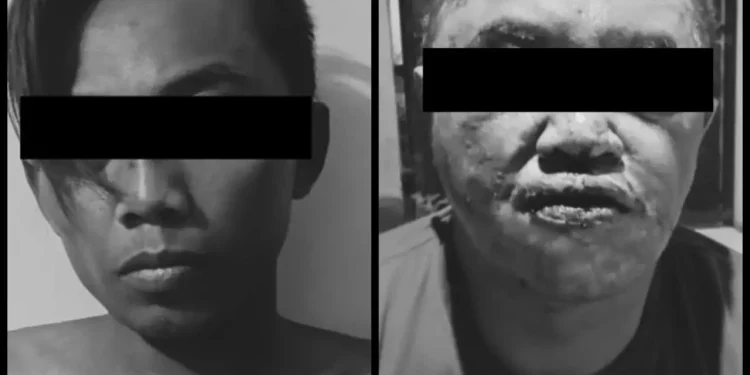 Kedua tersangka yang berhasil diamankan polisi.