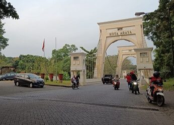 Jembatan Araya, Kota Malang yang menjadi lokasi penikaman.