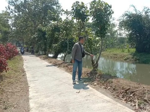 Lokasi kejadian seorang pria di Kota Malang menjadi korban begal.
