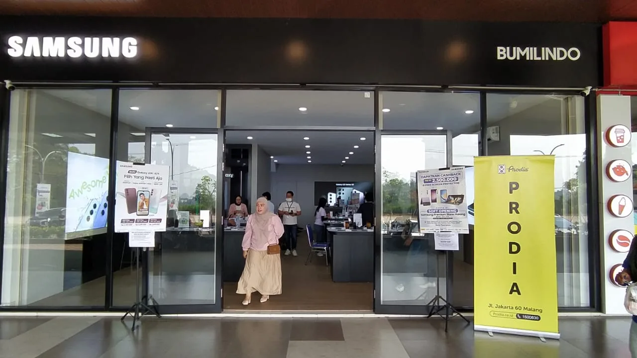 Samsung Experience Store Bumilindo hadir di Malang, tepatnya di Mal Elpico, Perumahan Vila Bukit Tidar Malang