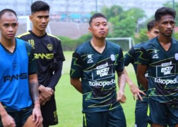 Kushedya Hari Yudo menjalani sesi latihan bersama Rans Nusantara FC.