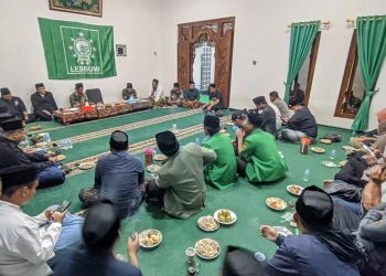 Acara Ngaji Sawelasan Lesbumi PCNU Kabupaten Malang di desa Krebet Kecamatan Bululawang.
