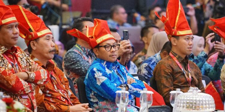 Wali Kota Malang, Sutiaji, saat menghadiri Rapat Kerja Nasional (Rakernas) XVI Asosiasi Pemerintah Kota Seluruh Indonesia (APEKSI)Tahun 2023 di Makassar.