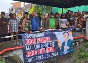 Paguyuban Juru Parkir Malang Heritage mendeklarasikan mendukung Muhaimin Iskandar menjadi presiden 2024.