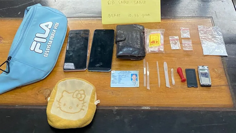 Barang bukti yang berhasil diamankan petugas.