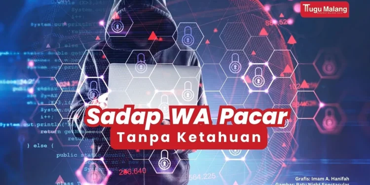 Ilustrasi cara menyadap WA pacar.