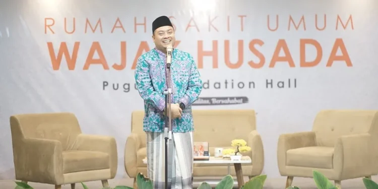 drh. Puguh Wiji Pamungkas ungkapkan syukur dalam acara tasyakuran haji.