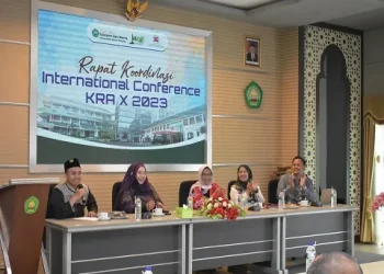 Acara International Conference KRA X tahun 2023 berjalan dengan lacar di FEB Unisma.