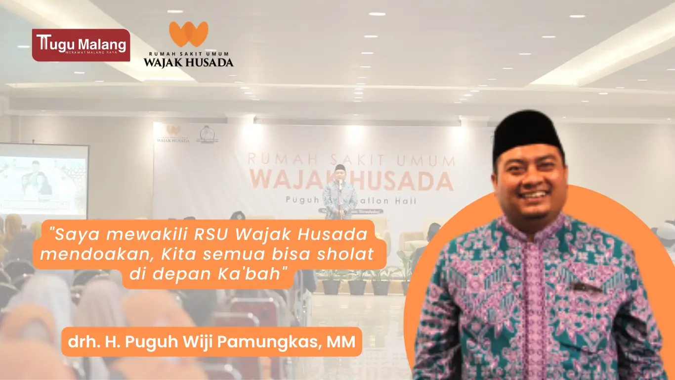 drh. H. Puguh Wiji Pamungkas doakan masyarakat agar bisa sholat depan Ka'bah.