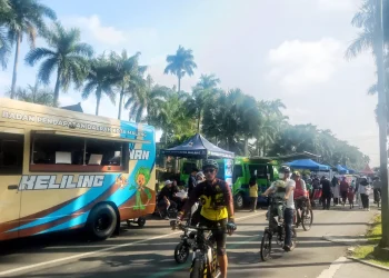 Suasana Car Free Day yang digelar oleh Pemerintah Kota (Pemkot Malang).