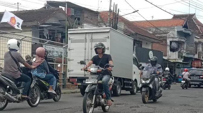Suasana Kampung kawasan Muharto, Kota Malang.