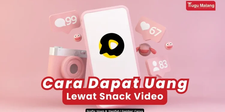 begini cara dapat uang dari snack video 2023, sederhana dan mudah.