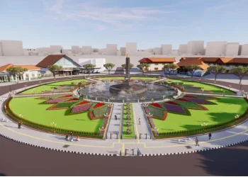 Desain Alun-alun Tugu Kota Malang.