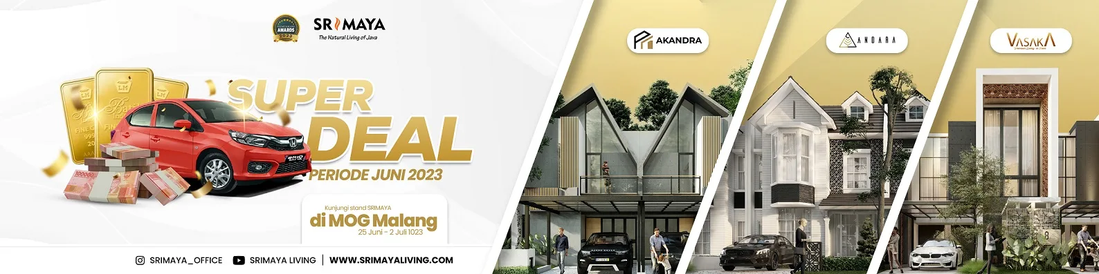 Super deal dan Promo Srimaya di Expo Rumah 2023.