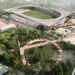 Desain Stadion Gelora Brantas bertajuk 'Sasana Pandu' yang memenangi sayembara. Renovasi Stadion Gelora Brantas masih terus digagas.