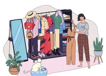 Ilustrasi tampil stylish.