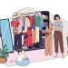 Ilustrasi tampil stylish.