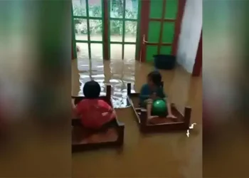 Banjir di desa Lebakharjo