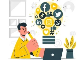 Ilustrasi Penggunaan Media Sosial di Berbagai Platform.