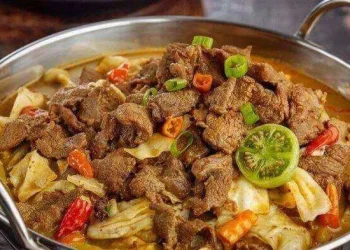 Ilustrasi olahan daging kurban.