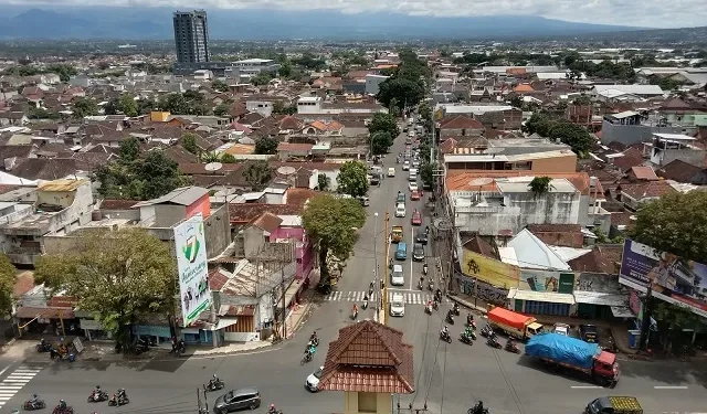 Ilustrasi perumahan dan permukiman di Kota Malang.