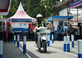 Perubahan lintasan ujian praktek dalam pembuatan SIM C di Kota Malang.
