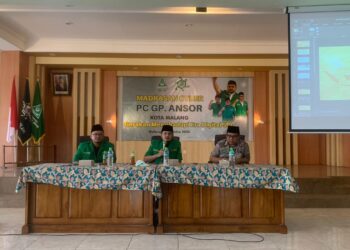Acara Madrasah Siber Ansor, Kota Malang, Minggu (13/9/2023).