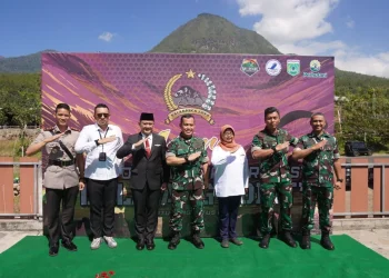 Peresmian Balayang Point jadi spot wisata dirgantara baru di Kota Batu, Jawa Timur oleh Danrem 083 Bdj Brigjen Gogor hingga Pj Wali Kota Batu, Aries Agung Paewai.