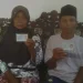 Mislan (kanan) bersasam sang Istri Munirah (kiri) saat ditemui di kontrakan anaknya di Kota Malang, Sabtu (26/8/2023).