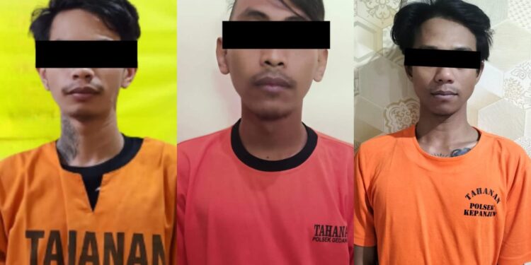 Tiga tersangka pengedar sabu dan pil koplo yang beroperasi di Kabupaten Malang.