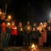 Wakil Koordinator Nasional Masif, Baikuni Alshafa (tengah) didampingi Koordinator Wilayah Masif Jatim, Wilda Kumala Sari memimpin refleksi kemerdekaan Republik Indonesia di Malang