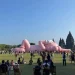 Pameran KAWS HOLIDAY di Komplek Candi Prambanan.