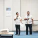 Tomy Bagus Setiawan dan Bagus Mahardika Parikesid (kanan) saat memaparkan presentasi terbaiknya di hadapan panelis profesional.