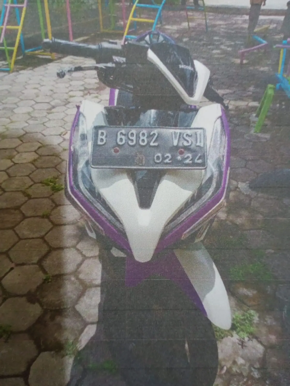 Sepeda motor milik tersangka yang dibeli menggunakan uang curian.
