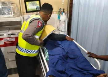 Salah satu korban kecelakaan dirawat di Rumah Sakit Mitra Delima.