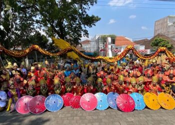 Meriahnya acara karnaval Kota Malang, Sabtu (26/8/2023).